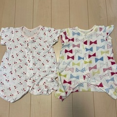 女の子ベビー服半袖60-70 5点の画像