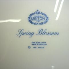 ☆MINTON オーバル皿 スプリングブロッサム FINE BONE CHINA オーバルプレート 洋食器 ミントン Spring Blossom 札幌 北20条店の画像