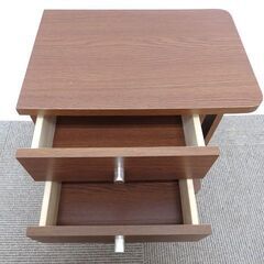 ★ 新札幌 金庫付き 収納チェスト 鍵付き 引き出し付き 貴重品 収納家具 / No.2686 ★の画像