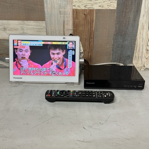 即日受渡❣️Panasonic ポータブルテレビ 10型 お風呂やキッチンにワイヤレステレビ 15500円