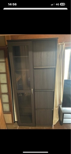 ニトリ　フラップ扉　本棚