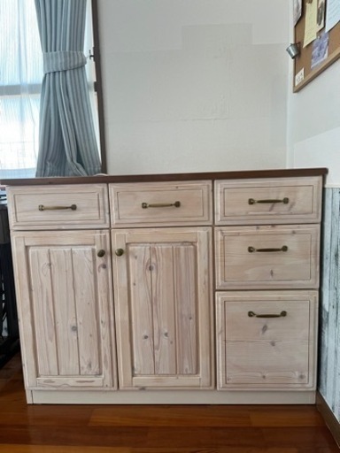 ニトリ、キッチンカウンター、シナモシリーズ