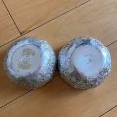 タイ製　錫カップ 2個セットの画像