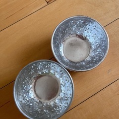 タイ製　錫カップ 2個セットの画像