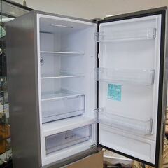 2ドア冷蔵庫 326L 2020年製 Haier JR-NF326A 右開き シルバー 300Lクラス ハイアール キッチン家電 生活家電 札幌市 清田区 平岡の画像