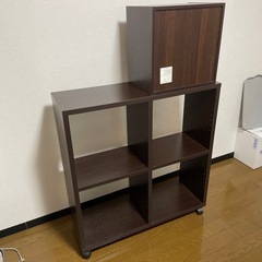 【0円】本棚キャスター付き・引き出しセットの画像