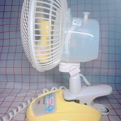 卓上＆クリップ式　扇風機の画像