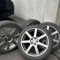 インプレッサ・プリウスなどに　 PCD100×5穴  7J