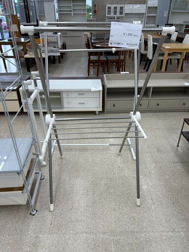 ★ジモティ割あり★  ハンガーラック シルバー H131.5×D70.5×W74 クリーニング済み TJ7767