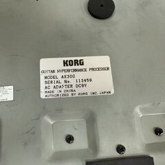 動作OK KORG AX30G 本体のみ TONE WORKS マルチエフェクター コルグ 札幌市白石区 白石店 の画像