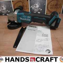 makita マキタ GA408D ディスクグラインダ 中古品 18V 本体のみ 説明書有【ハンズクラフト宜野湾店】