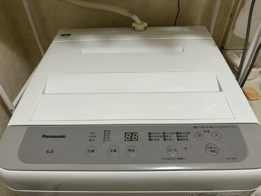 お値下げ！　2023年9月購入　Panasonic洗濯機6K