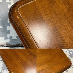 【お値下げ可】正方形こたつ万能テーブルでも！中古の画像