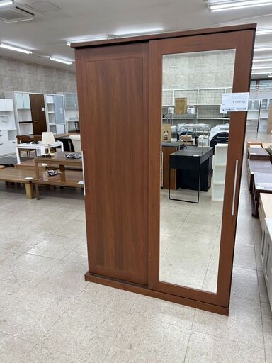 ★ジモティ割あり★ マルヨシ民芸家具 ワードローブ ブラウン H190×D59×W120 クリーニング済み TJ7771