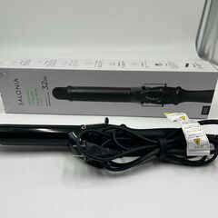 サロニア ヘアアイロン セラミックカール SL-008AB ブラ...