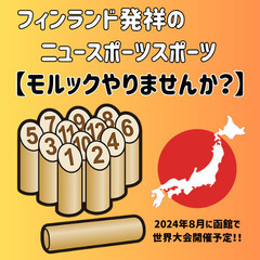 人気上昇中のスポーツ　モルックやりませんか？