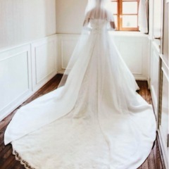 ウェディングドレス、ヴェール付の画像