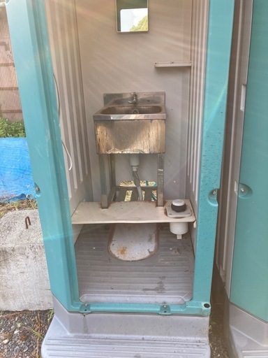 仮設手洗い