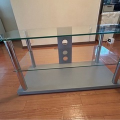 テレビ台　ガラステーブル　