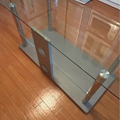 テレビ台　ガラステーブル　の画像