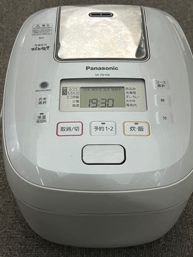 Panasonic パナソニック おどり炊き 可変圧力 IH 炊飯器 5.5合 SR-PB108 2019年製  美品