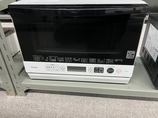 18年製 TOSHIBA 東芝 スチーム オーブンレンジ 電子レンジ ER-SD70(W) 石窯ドーム 26L フラット