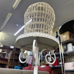アンティーク品　スタンドゲージ　フラワーゲージ　　アイアン　　鳥かご　インテリアの画像