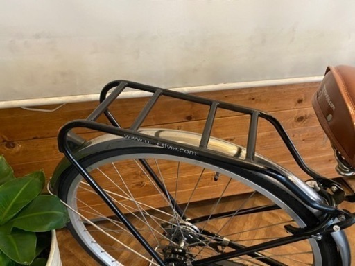 27インチ自転車  黒　シングルギア
