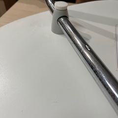 スタッキング椅子（白）座面 木・脚 スチールの画像