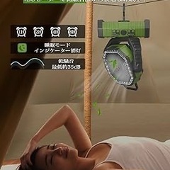 【新品未使用】キャンプ 扇風機 アウトドア 充電式 20000mAh 大容量 超強風力 小型の画像