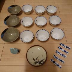 【値下げ】未使用品 小鉢 丸皿 楊枝いれ 箸置き 19点セット