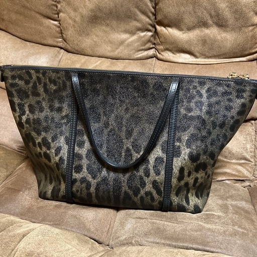 DOLCE&GABBANA ドルガバ トートバッグ ハンドバッグ ブラック レオパード