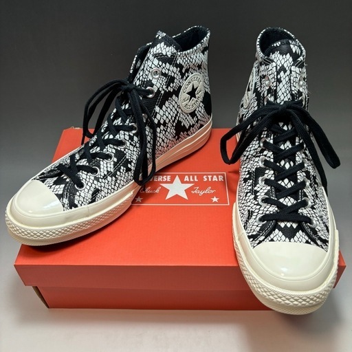 CONVERSE CHUCK 70 HI LEATHER SNAKE 白黒 27cm