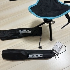 アウトドア　キャンプ　三脚椅子　2脚セットの画像