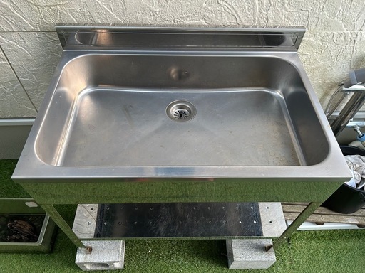 ステンレス　シンク　流し台　屋外