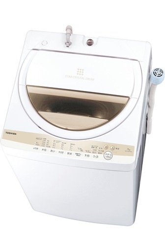 【美品】東芝 全自動洗濯機 7kg  グランホワイト AW-7GM1(W)