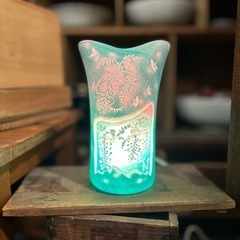 アートミラージュ テーブルランプ インテリアランプ 藤景色 ガラ...