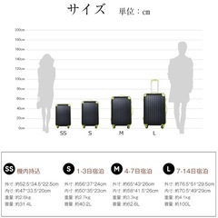 新品未使用スーツケースL(100ℓ)シャンパンゴールドピンクの画像