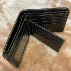 イタリア製dunhillダンヒルメンズ二つ折り財布＆カードケース小銭入無定期入有の画像
