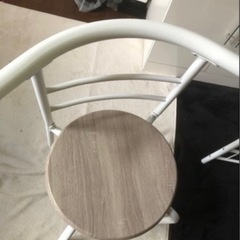 【お渡し決定】スタイリッシュダイニングテーブルセット(2人用)の画像