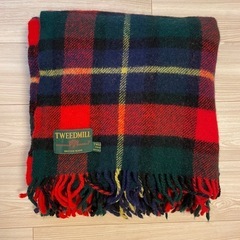 【美品】TWEEDMILL 大判　ブランケット