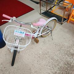 プリンセス☆子供用自転車☆20インチ・ピンク＆ホワイトカラー、自転車【浜村鹿野温泉ICから3分 買取本舗 宮本リサイクル 営業時間9～19時 定休日水曜のみ←連絡できませんm(_ _)m】の画像
