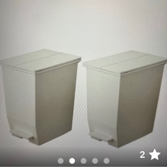 最終値下げ！
美品　ゴミ箱　人気SOLOW ソロウ　45L 白　②の画像