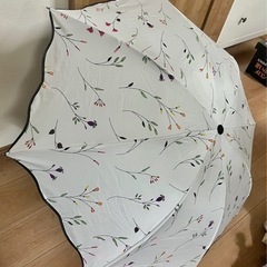 小花プリントの日傘（折りたたみ）