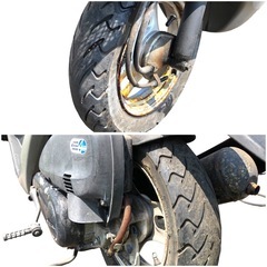HONDA DIO ホンダ ディオ BA-AF56型 50cc　4ストローク 原付 バイク 車体番号 AF56-1507544 1552km エンジン不動 現状品 中古バイクの画像
