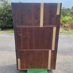 引き取り限定 和家具 ダンス 衣装箪笥 時代箪笥 和箪笥 洋服箪笥 金具 箪笥 たんす 3段 着物たんすの画像
