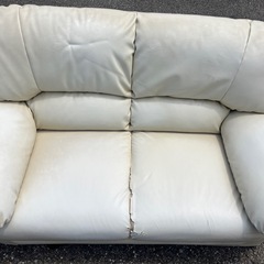 引き取り限定 家具 ソファ 2人掛けソファー レザー  の画像