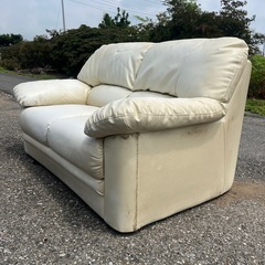 引き取り限定 家具 ソファ 2人掛けソファー レザー  の画像
