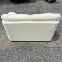 引き取り限定 家具 ソファ 2人掛けソファー レザー  の画像