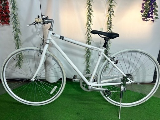 No.194 700×28C型 シークレットコード700(ホワイト/450サイズ《適応身長：150cm以上》) SCH700整備済みクロスバイク